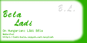 bela ladi business card