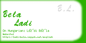 bela ladi business card